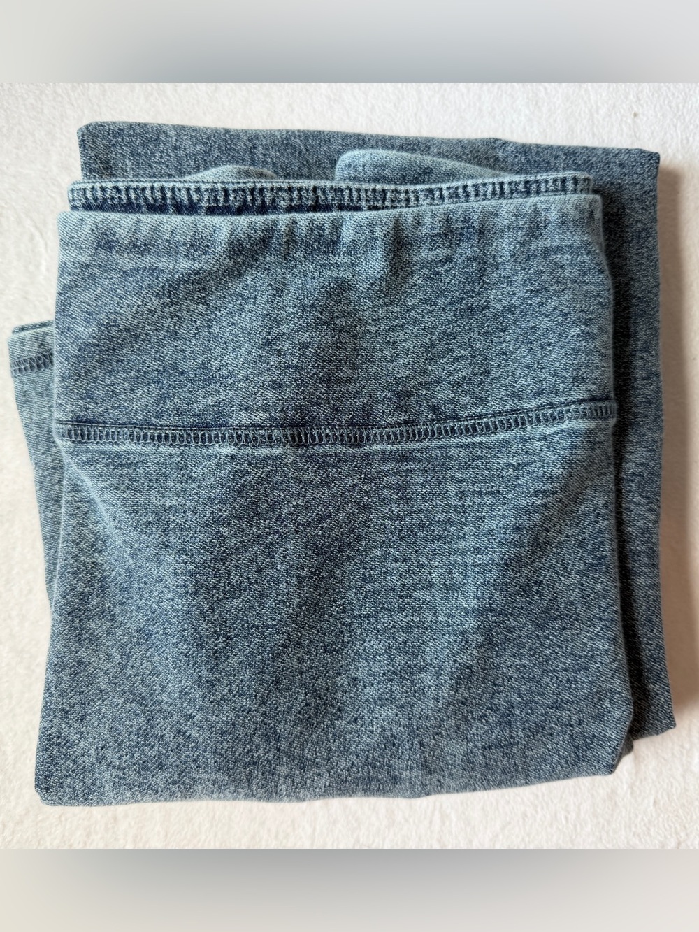 Snoga Acid Washed Blue Stretch Denim Long Column Jean Skirt size Medium Cottage - Picture 14 of 16